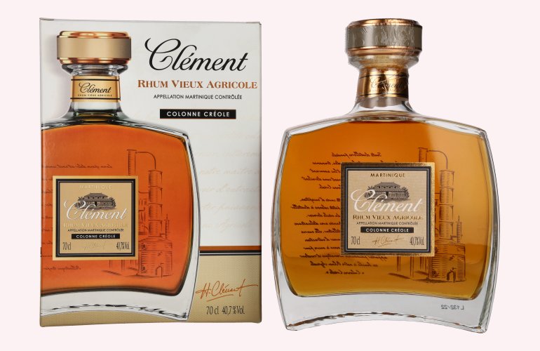 Clément Rhum Vieux Agricole Colonne Créole 40,7% Vol. 0,7l in geschenkverpakking
