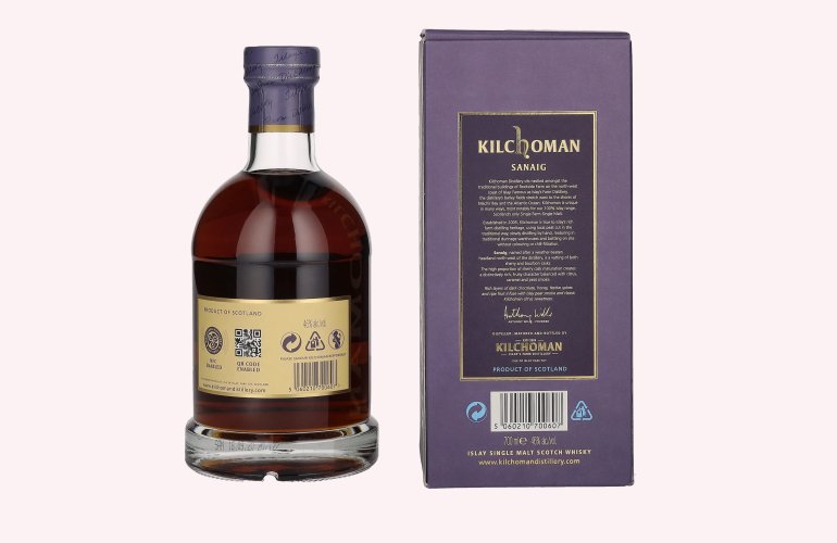 Kilchoman SANAIG Islay Single Malt Scotch Whisky 46% Vol. 0,7l en boîte cadeau