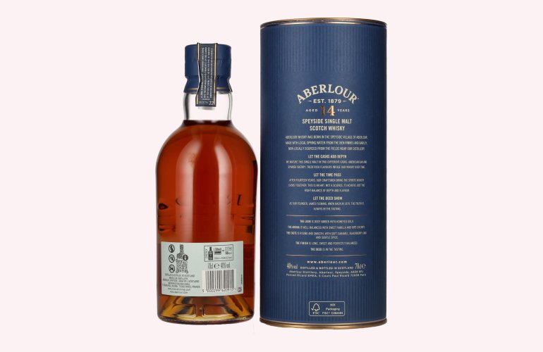 Aberlour 14 Years Old DOUBLE CASK MATURED Batch 0007 40% Vol. 0,7l in geschenkverpakking
