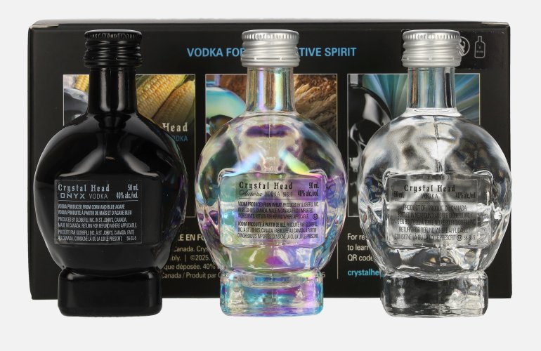 Crystal Head Vodka Set 40% Vol. 3x0,05l in Giftbox
