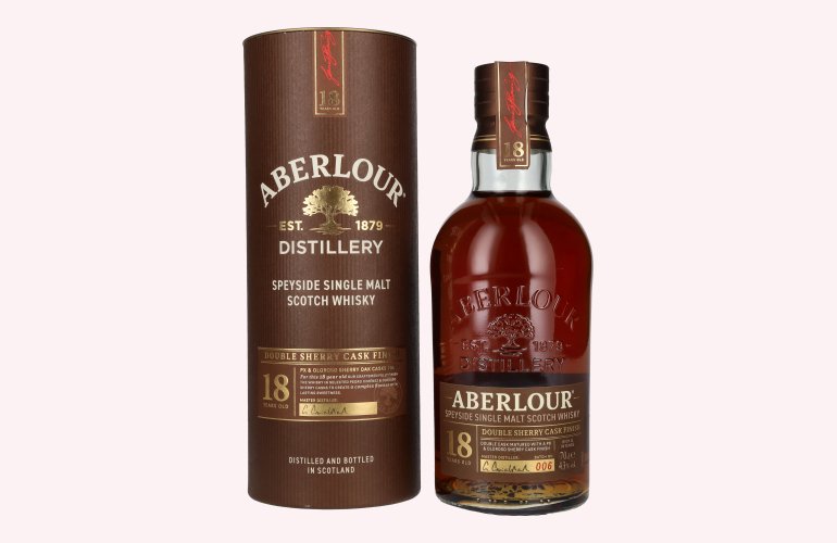 Aberlour 18 Years Old Double Sherry Cask Finish Batch No. 006 43% Vol. 0,7l in geschenkverpakking