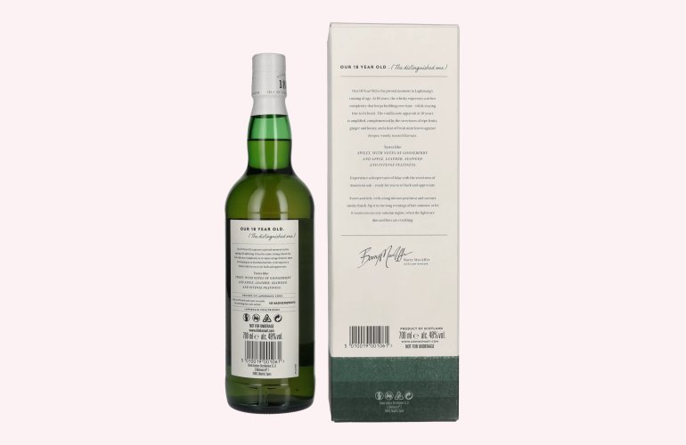 Laphroaig 18 Years Old Islay Single Malt Scotch Whisky 48% Vol. 0,7l in Giftbox