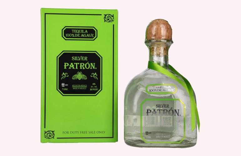 Patrón Tequila Silver 40% Vol. 1l in Geschenkbox