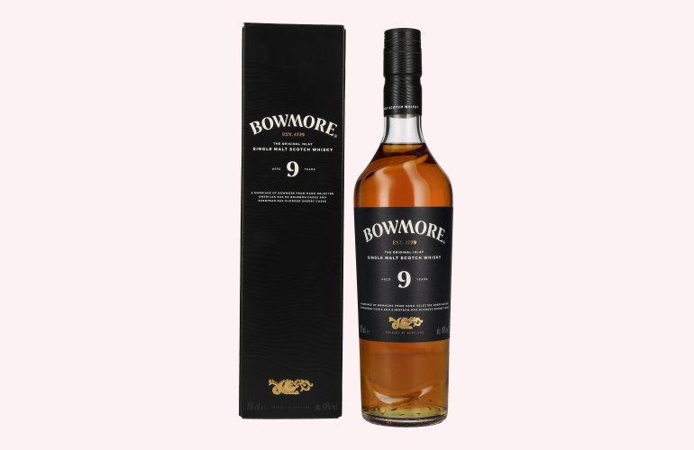 Bowmore 9 Years Old Islay Single Malt Scotch Whisky 2025 40% Vol. 0,7l in Giftbox