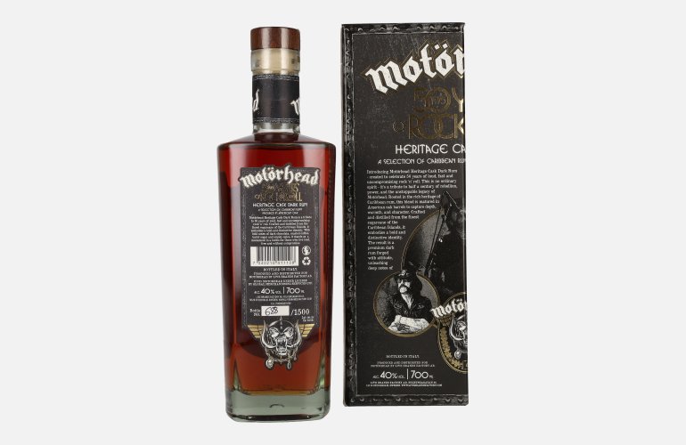Motörhead 50 Years of Rock & Roll Heritage Cask Dark Rum 40% Vol. 0,7l in Giftbox