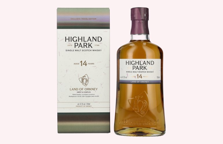 Highland Park 14 Years Old LAND OF ORKNEY Single Malt Scotch Whisky 42,3% Vol. 0,7l in geschenkverpakking