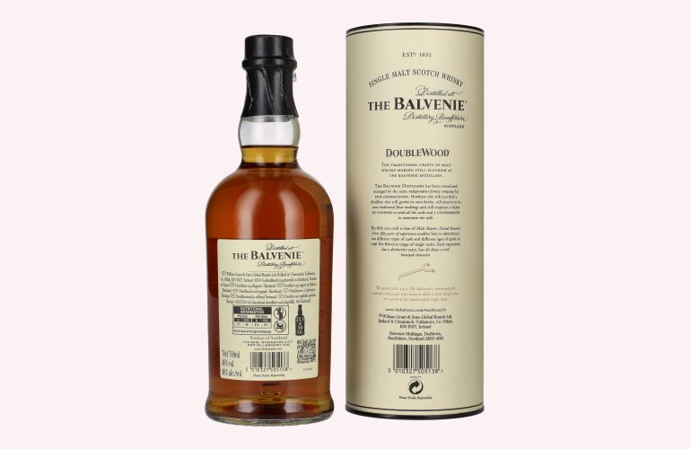 The Balvenie 12 Years Old Double Wood 40% Vol. 0,7l en boîte cadeau