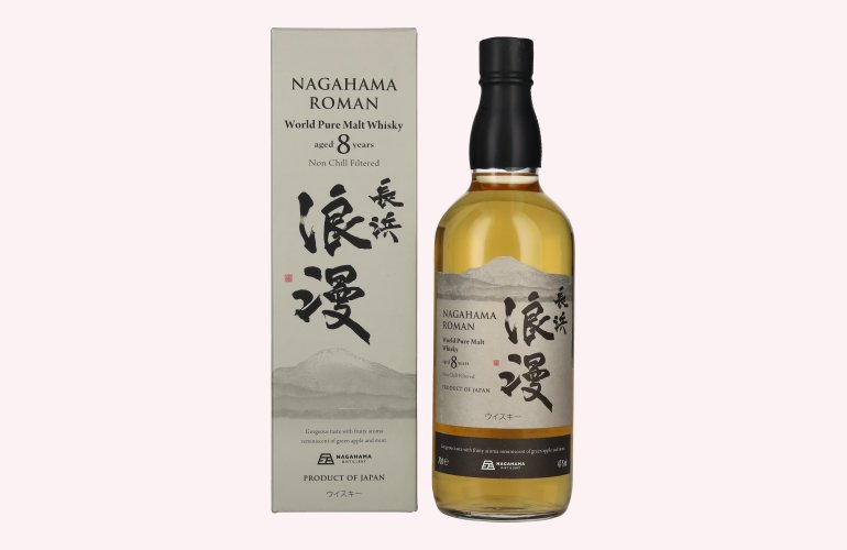 Nagahama Roman 8 Years Old Pure Malt Whisky 47% Vol. 0,7l in Geschenkbox