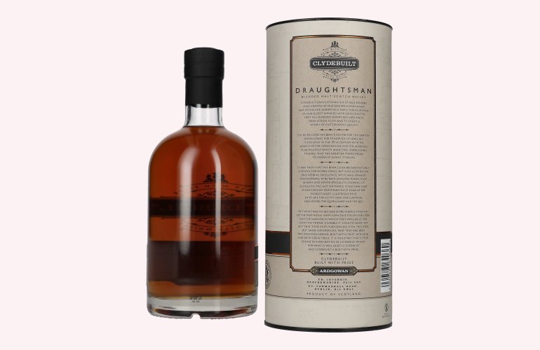 Ardgowan Clydebuilt DRAUGHTSMAN Blendend Malt Scotch Whisky 46% Vol. 0,7l in geschenkverpakking