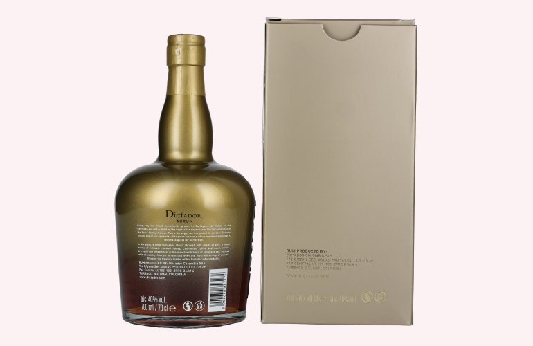 Dictador AURUM Colombian Aged Rum 40% Vol. 0,7l in Giftbox