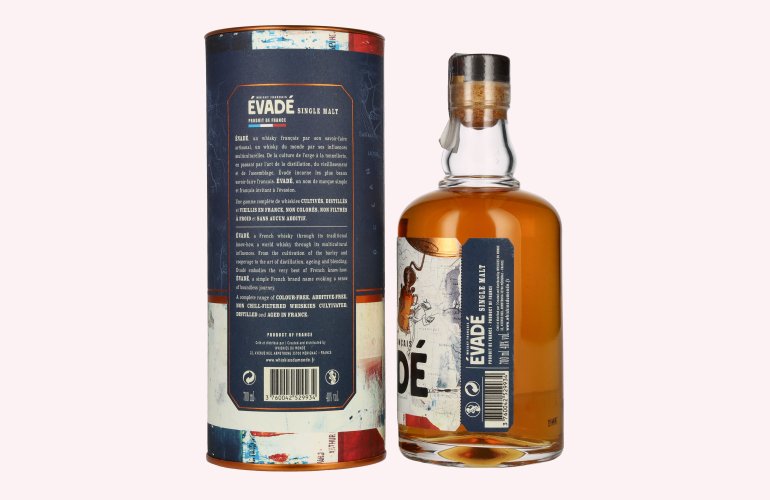 Évadé Single Malt Whisky Français 40% Vol. 0,7l in geschenkverpakking