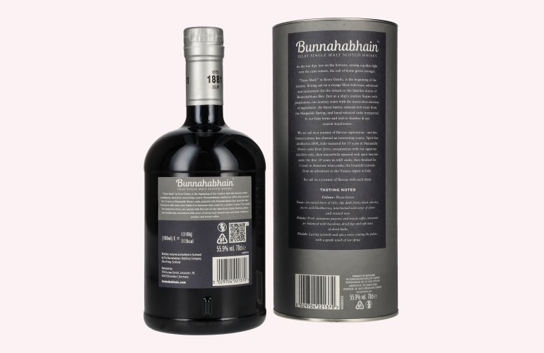 Bunnahabhain 15 Years Old TURAS MATH No. 1 The Westering Home Collection Limited Release 2025 55,9% 0,7l in Giftbox
