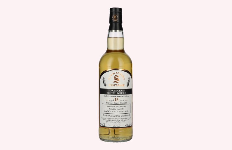 Signatory Vintage NORTH BRITISH 15 Years Old Bourbon Barrel #260321+260349+260504 2009 46% Vol. 0,7l