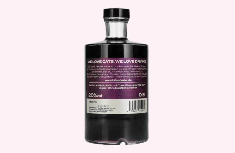 BÖSER KATER Dark Berry Likör 20% Vol. 0,5l