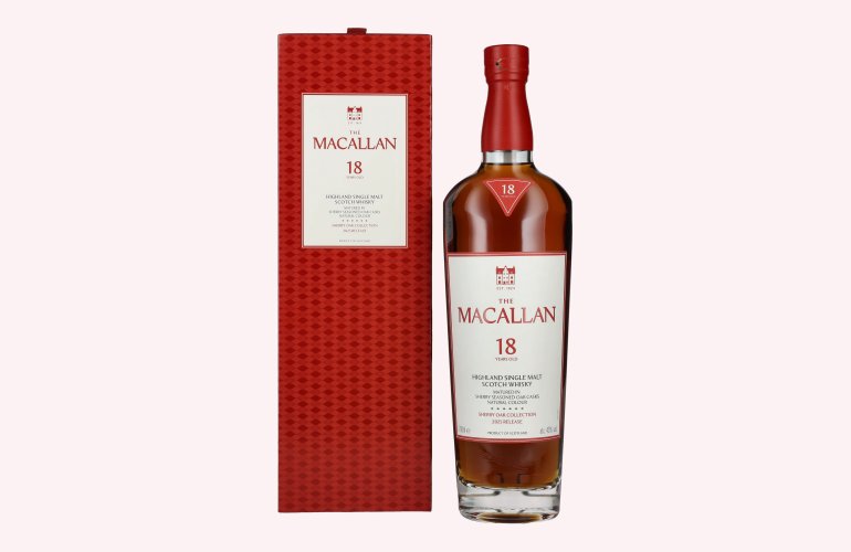 The Macallan 18 Years Old SHERRY OAK CASK 2025 43% Vol. 0,7l en boîte cadeau