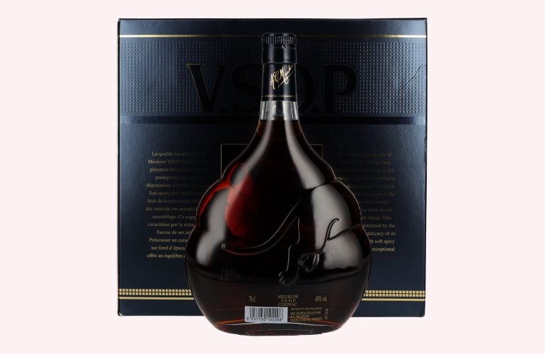Meukow V.S.O.P Superior Cognac 40% Vol. 0,7l in Giftbox with 2 glasses