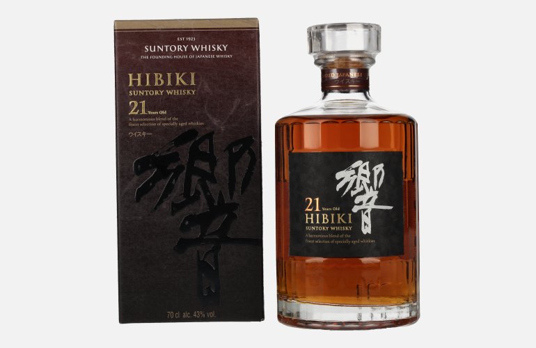 Suntory Hibiki 21 Years Old Blended Japanese Whisky 43% Vol. 0,7l in geschenkverpakking