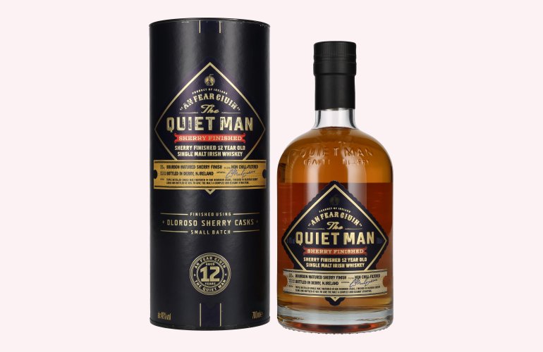 The Quiet Man AN FEAR CIUIN 12 Year Old SHERRY FINISHED 46% Vol. 0,7l in geschenkverpakking