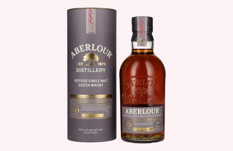 Aberlour 16 Years Old DOUBLE CHARRED SELECTION Travel Exclusive Speyside Single Malt 43% Vol. 0,7l in geschenkverpakking