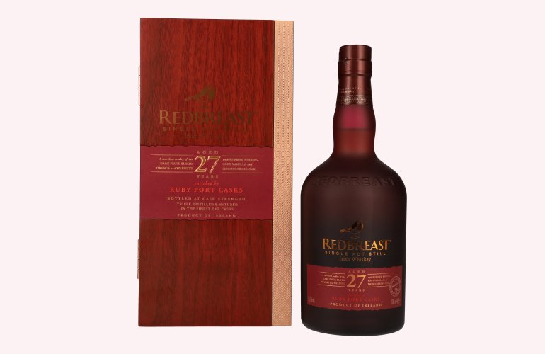 Redbreast 27 Years Old Single Pot Still Irish Whiskey RUBY PORT CASK 55,9% Vol. 0,7l in Holzkiste
