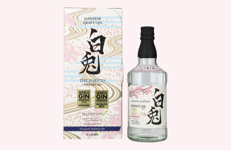 Matsui Gin THE HAKUTO Premium 47% Vol. 0,7l in geschenkverpakking