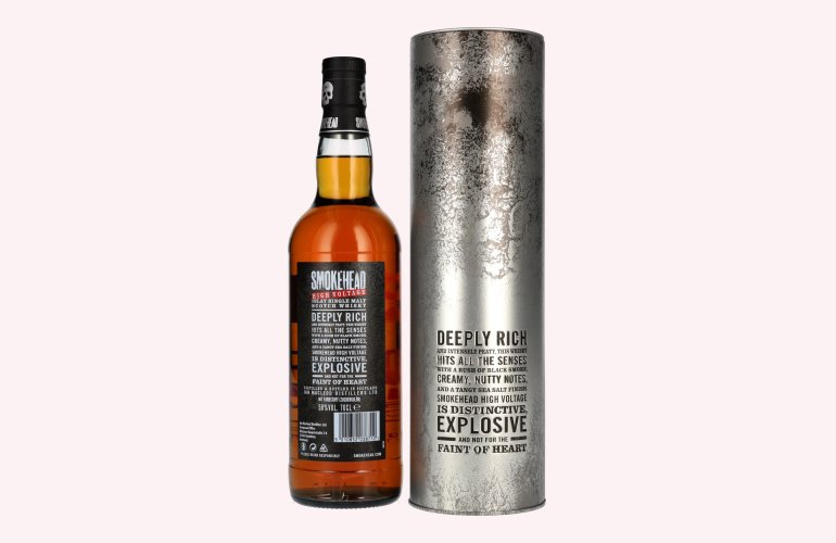 Smokehead HIGH VOLTAGE Islay Single Malt Scotch Whisky 58% Vol. 0,7l in Tinbox