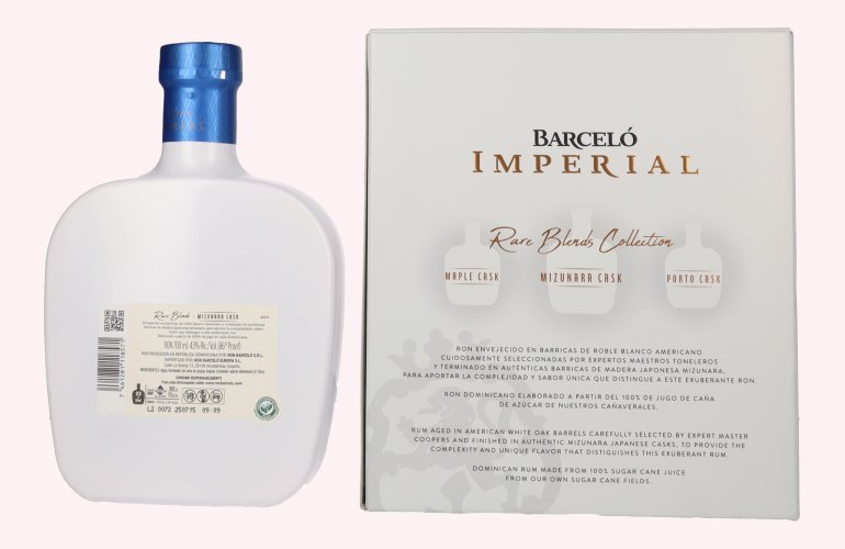 Barceló Imperial Rare Blends Mizunara Cask 43% Vol. 0,7l in Geschenkbox