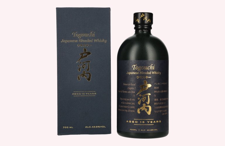 Togouchi 15 Years Old Japanese Blended Whisky 43,8% Vol. 0,7l in Geschenkbox