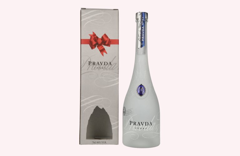 Pravda Vodka 40% Vol. 0,7l en boîte cadeau