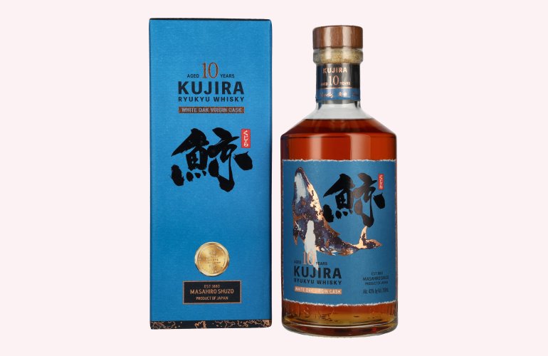 Kujira Ryukyu 10 Years Old WHITE OAK VIRGIN CASK Whisky 43% Vol. 0,7l in geschenkverpakking