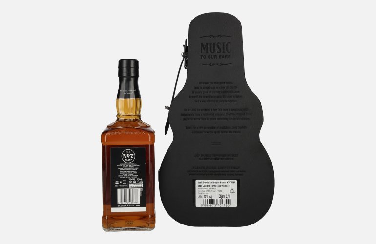 Jack Daniel's Tennessee Whiskey Guitar Case Edition 40% Vol. 0,7l en boîte cadeau