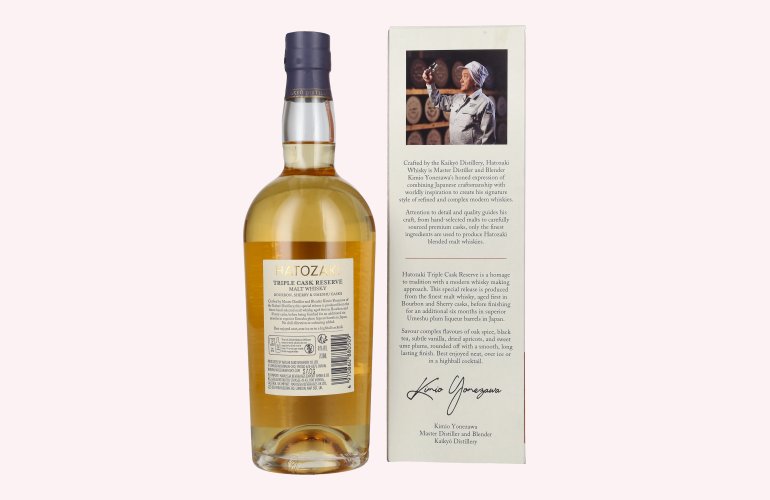 Hatozaki Triple Cask Reserve Malt Whisky 46% Vol. 0,7l in Geschenkbox