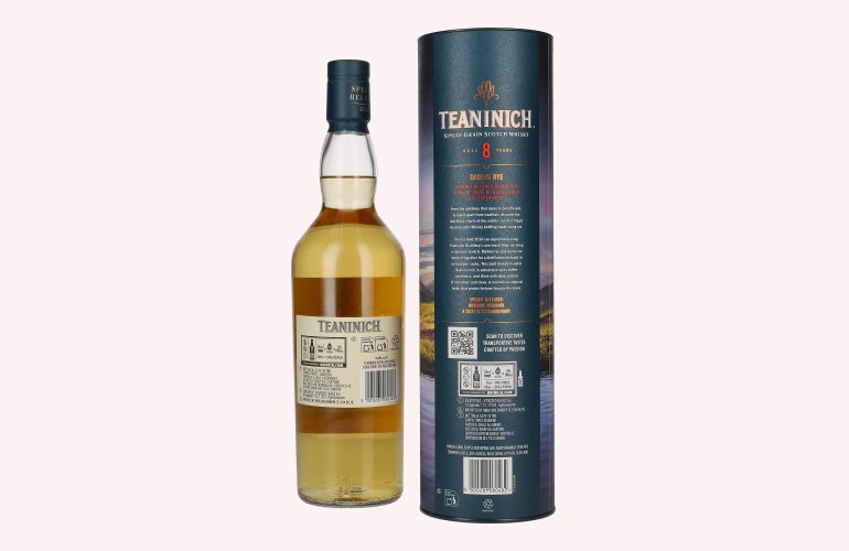 Teaninich 8 Years Old DARING RYE Single Grain Special Release 60,3% Vol. 0,7l in Giftbox