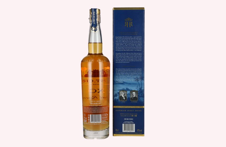 Old St. Croix A.H. Riise X.O. HAAKON ROYAL RESERVE Superior Spirit Drink 42% Vol. 0,7l in Geschenkbox