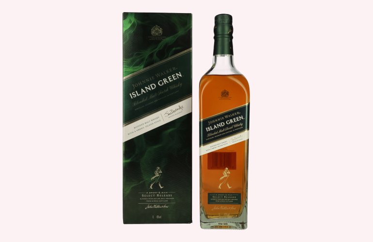 Johnnie Walker ISLAND GREEN Blended Malt Scotch Whisky Select Release 43% Vol. 1l en boîte cadeau