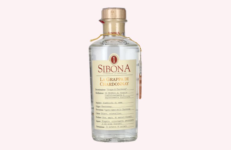 Sibona La Grappa di CHARDONNAY 40% Vol. 0,5l