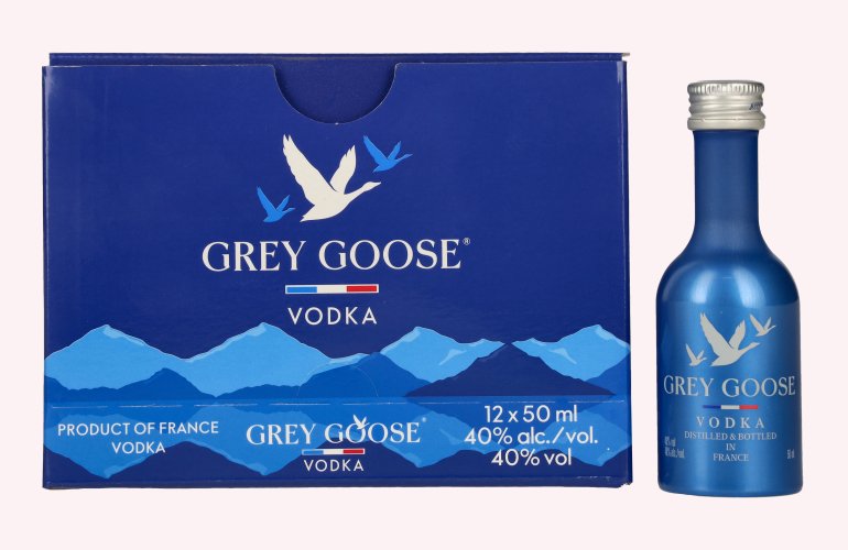Grey Goose Vodka 40% Vol. 12x0,05l Alu