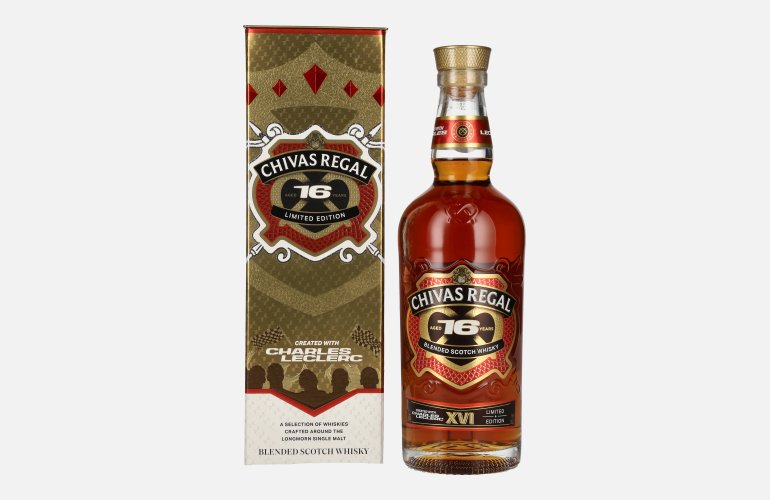 Chivas Regal 16 Years Old CHARLES LECLERC Blended Scotch Whisky Limited Edition 40% Vol. 0,7l in Geschenkbox