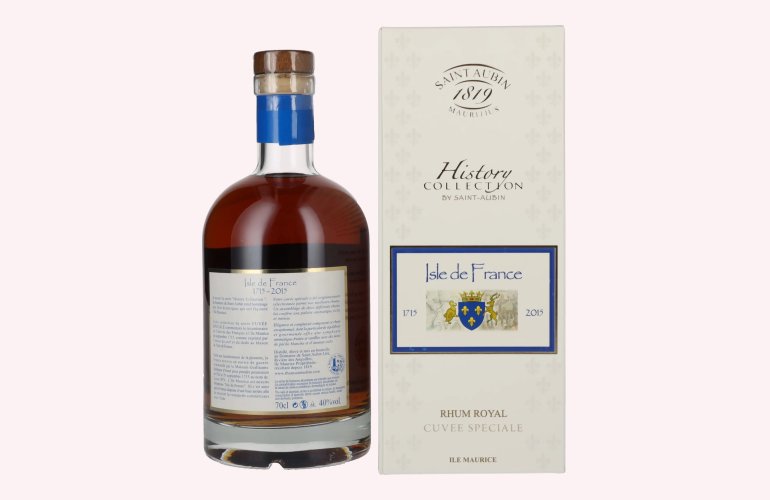 Saint Aubin Isle de France Cuvée Spéciale History Collection Rhum Royal 40% Vol. 0,7l in Geschenkbox