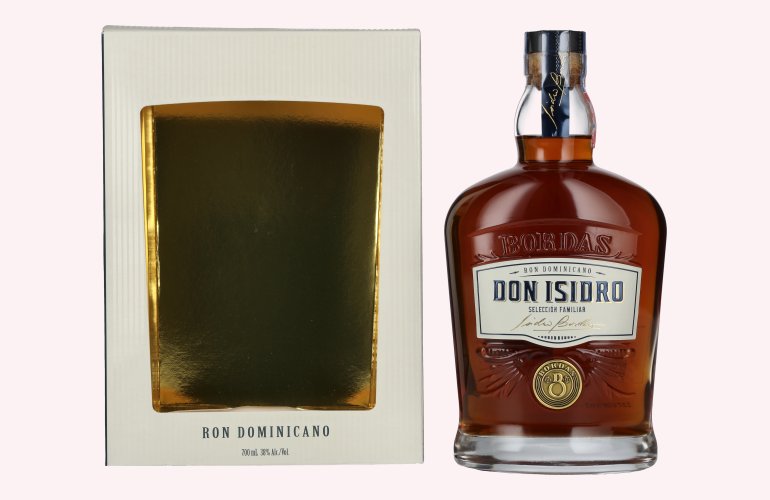 Don Isidro Selección Familiar Ron Dominicano 38% Vol. 0,7l in geschenkverpakking