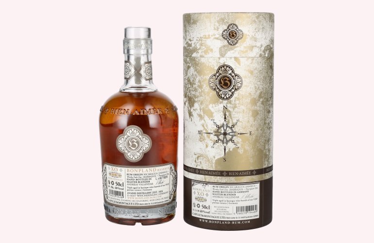 Bonpland Rum XO Premium Reserve 40% Vol. 0,5l in geschenkverpakking