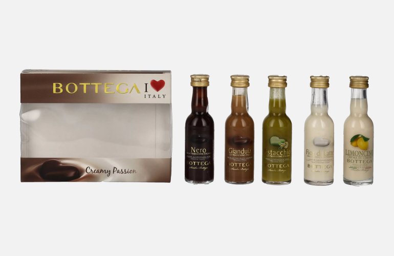 Bottega Creamy Passion Mignonettes Set 15,8% Vol. 5x0,03l in Giftbox