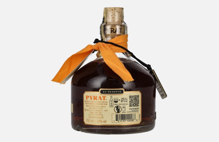 Pyrat XO RESERVE Premium Caribbean Spirit Drink 40% Vol. 0,7l
