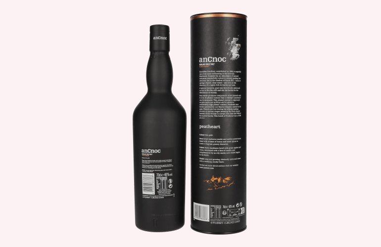 AnCnoc PEATHEART Heavily Peated Batch 3 46% Vol. 0,7l en boîte cadeau