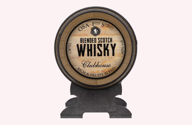 OSA Fine Spirits CLUBHOUSE Blended Scotch 40% Vol. 0,7l im Whiskyfass