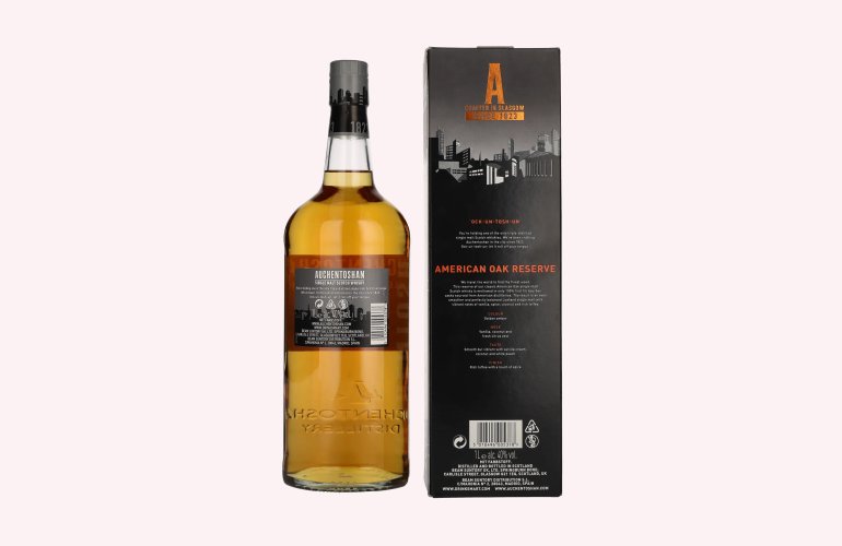 Auchentoshan AMERICAN OAK Single Malt Scotch Whisky 40% Vol. 1l en boîte cadeau
