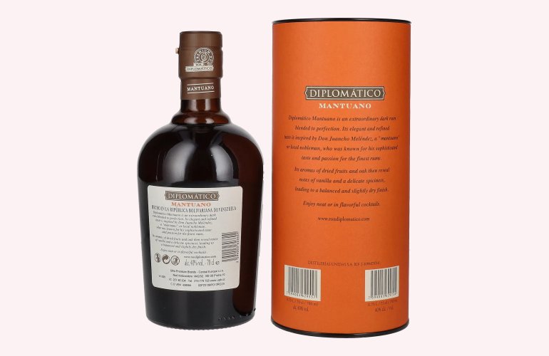 Diplomático Mantuano Ron Extra Añejo 40% Vol. 0,7l in geschenkverpakking