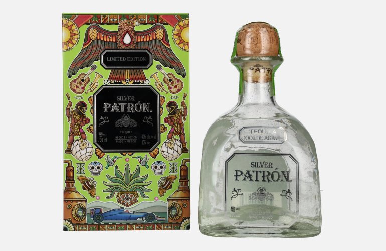 Patrón Tequila Silver x Sergio Pérez Mexican Tin Limited Edition 40% Vol. 0,7l in Tinbox