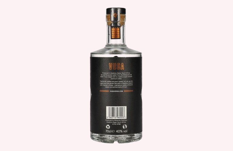 Vusa African Vodka 40% Vol. 0,7l