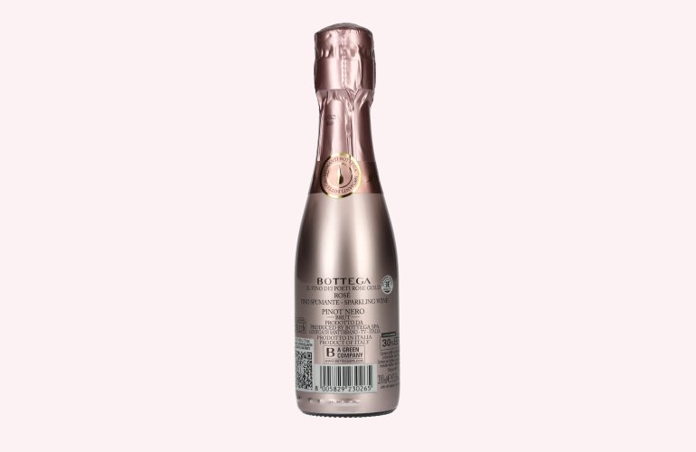 Bottega ROSE GOLD Vino Spumante Brut 11,5% Vol. 0,2l